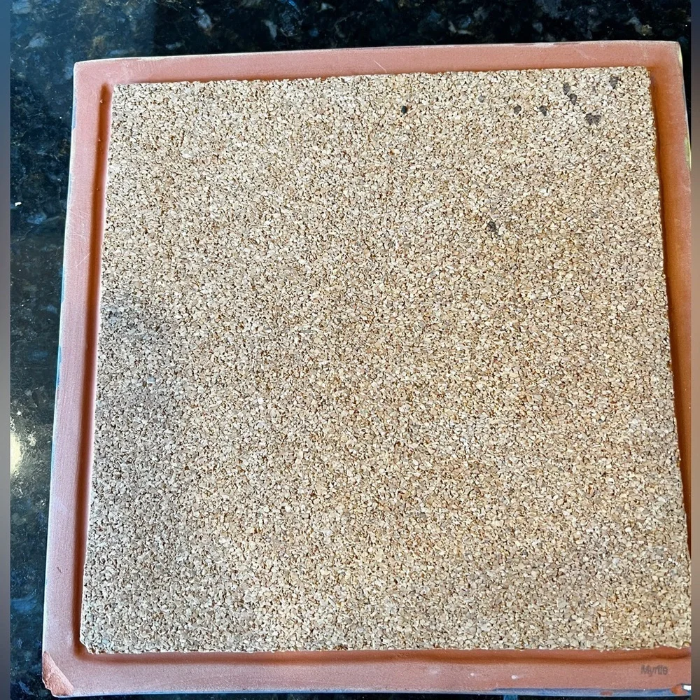 MACKENZIE CHILDS Myrtle Hand Painted Ceramic Trivet Vintage Retired